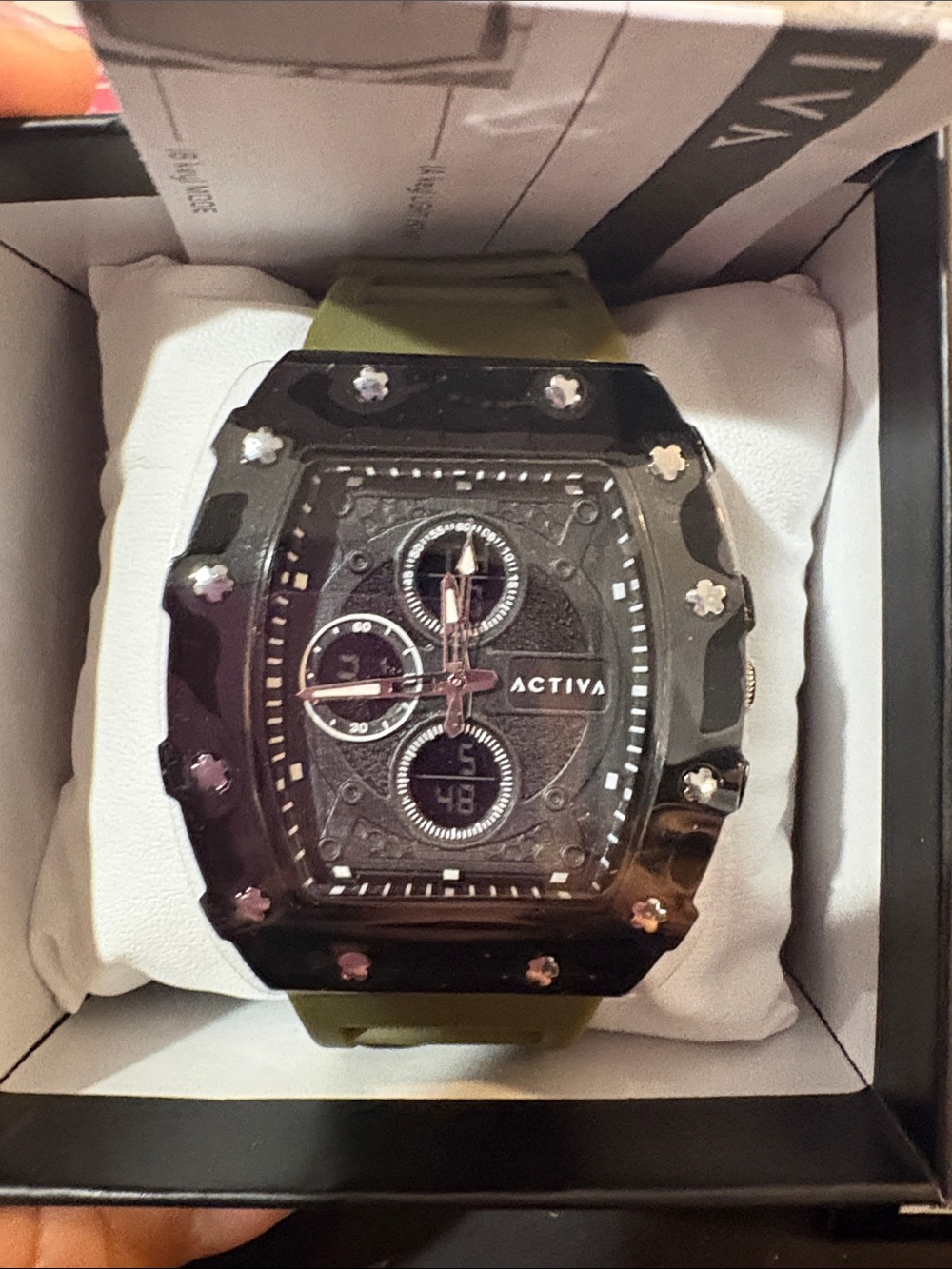 Activa x invicta Olive Green Sport Chronograph Watch